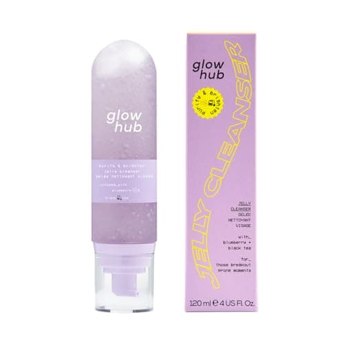Image of Glow Hub Purify & Brighten Jelly Cleanser with Antioxidants for All Skin Types 120ml