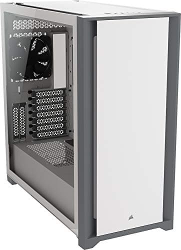 Image of Corsair 5000D Tempered Glass Mid-Tower ATX Case (Solid Steel Front Panel, Corsair RapidRoute Cable Management System, Two Included 120mm Fans, Motherboard Tray with Customisable Fan Mounts) White