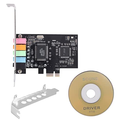 Image of Orolotay PCIe Sound Card 5.1, PCI Express Surround Card 3D Stereo Audio with High Sound Performance PC Sound Card CMI8738 Chip