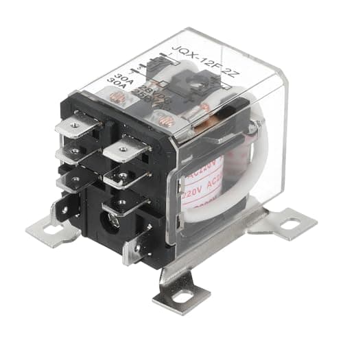 Image of PATIKIL AC220V 30A Electromagnetic Relay, High Power Relay DPDT 2NO 2NC 8 Terminals Din Rail Mounting