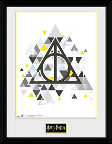Image of GB eye Harry Potter Deathly Pixels 30 x 40cm Framed Collector Print