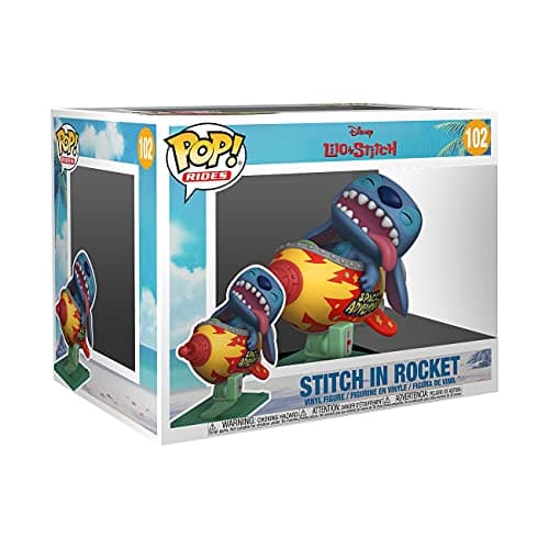 Image of Funko Pop! Rides Super Deluxe: Disney Stitch Rocket - Disney: Lilo & Stitch - Collectable Vinyl Figure - Gift Idea - Official Merchandise - Toys for Kids & Adults - Movies Fans