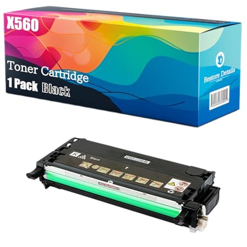 Image of High Yield X560 X560H2KG X560H2CG X560H2MG X560H2YG Toner Cartridge Compatible for Lexmark X560dn X560n Printer, Unleash High-Definition Printing, Achieving 10000 Pages (Black)