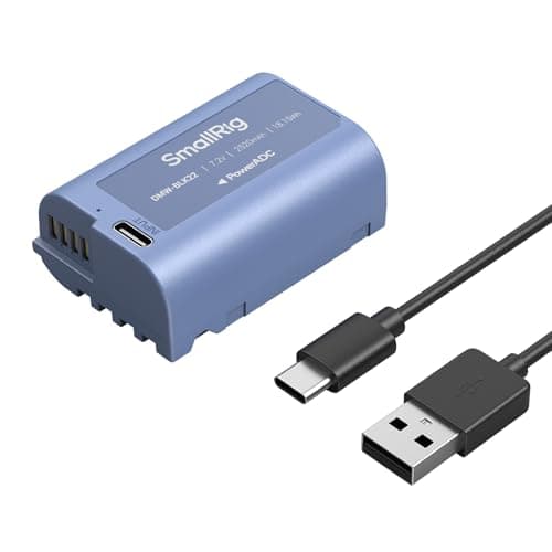 Image of SMALLRIG for DMW-BLK22 Battery 2520mAh USB-C Replacement for Panasonic LUMIX GH5 / S5, 2.5H Full Charged Battery for Panasonic LUMIX GH5 II, S5 II, GH7, GH6, S9, S9 II, S5 IIX - 4906