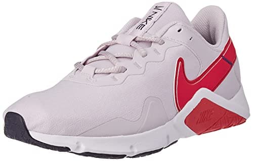 Image of NIKE Women's Legend Essential 2 Sneaker, Venice Rush Pink White Blackened Blue, 4 UK
