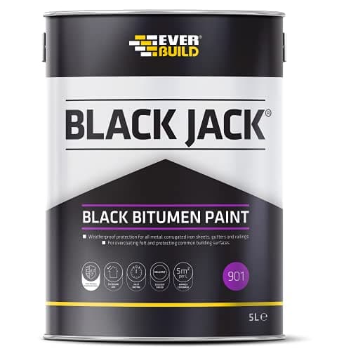 Image of Sika Black Jack 901 Bitumen Paint – Solvent Based – Black – 5 Litre