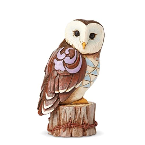 Image of Enesco Jim Shore Heartwood Creek Miniature Barn Owl Figurine 4055064 New Bird Mini