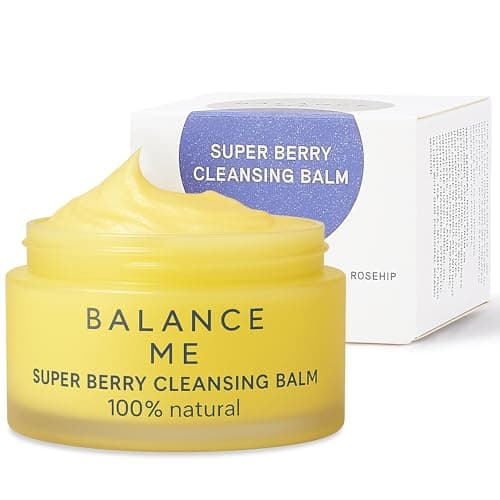 Image of Balance Me Super Berry Cleansing Balm 100g, Makeup Remover and Face Cleanser Balm for Removing Dirt and Make Up