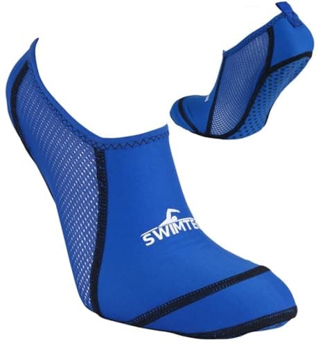 Image of 2022 SwimTech Pool Socks Junior (7-9, Blue)