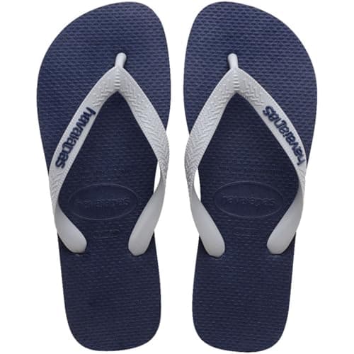 Image of Havaianas Top Logo Pop Up Unisex Adults FlipFlop Navy/Gray Ice 12/13 UK