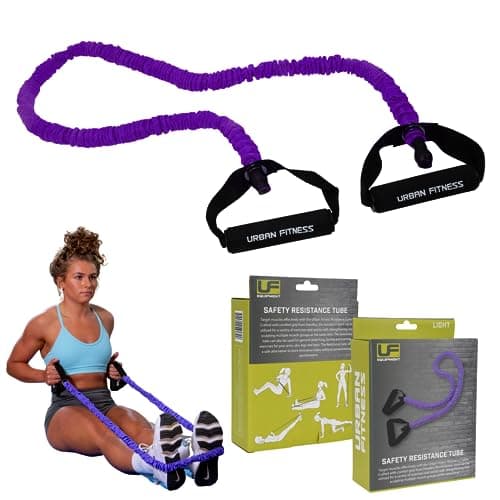 Image of Urban Fitness Training Gym Fitness Safety Resistance Tube (Light (Purple))