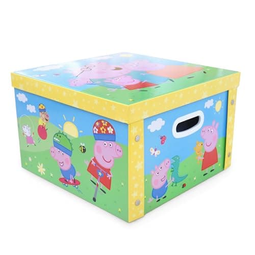 Image of Robert Frederick Peppa Pig Collapsible Storage Box | Stackable Toy Storage for Children’s Rooms | Playroom Organisation | Official Licensed Gift