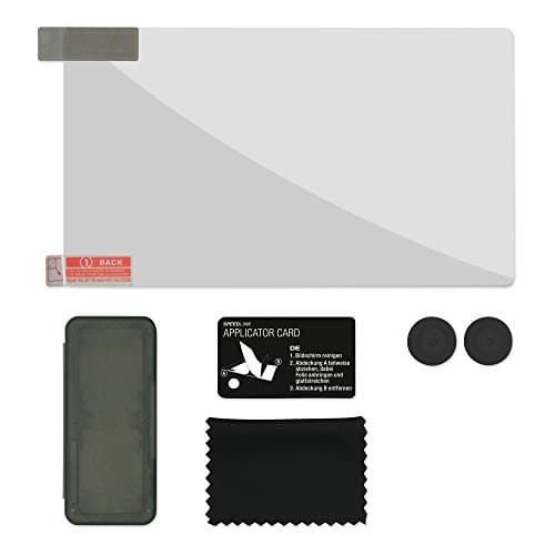 Image of Speedlink 4-IN-1 STARTER KIT Zubehörpaket - Zubehörset für Nintendo Switch (Schutz für Konsole und Spiele - Transporthülle für vier Spielekarten - Bildschirm-Reinigungstuch - Silikonaufsätze) schwarz