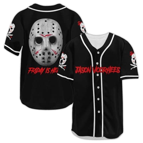 Image of Fat Mummy Horror Baseball Jersey for Men Women, Halloween Costumes, Halloween Movie Shirts Baseball, Gifts for Horror Lover, Black-White, 3XL