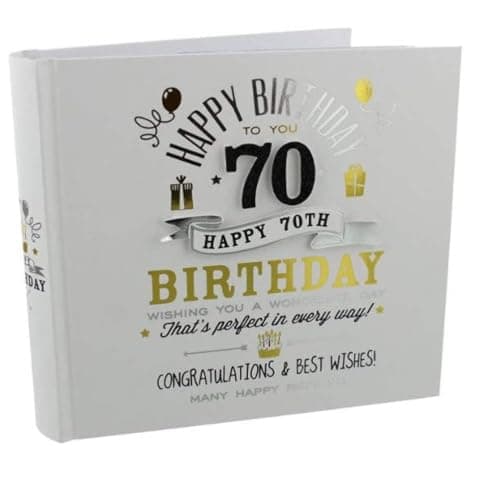 Image of Signography 70th Birthday Photo Album Gift Idea