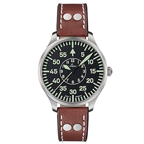 Image of LACO Zurich.2 40 Aviator Watch - Made in Germany - 40mm Diameter - High Quality Quartz Watch - Tree Pattern B - Unique Quality - Outstanding Workman - Waterproof