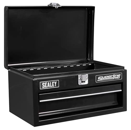 Image of Sealey Mini Toolbox 1 Drawer Black - APMTB2