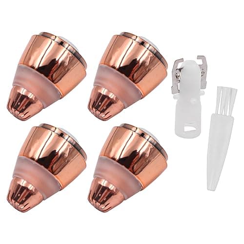 Image of POFET 4PCS Eyebrow Hair Remover Replacement Heads for Finishing Touch Flawless Facial Hair Remover,Painless Replacement Blades for Flawless Brows Hair Removal,with Cleaning Brush