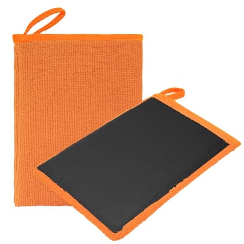 Image of Windspeed 2Pack Clay Mitt, Microfiber Clay Bar Towel for Car Detailing, Medium Grade Bar Glove Auto Detailing (Orange)