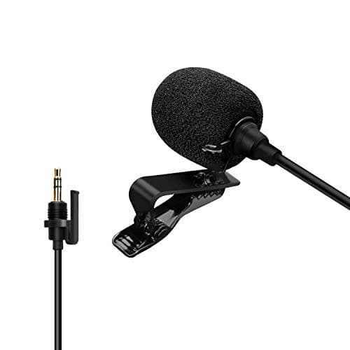 Image of COMICA CVM-SM-O1 Omni-directional Lavalier Lapel Microphone with 3.5mm TRS Jack, Clip-on Condenser Mic for DSLR Camera, BoomX-D, Sennheiser, and Other Wireless Transmitter(3.94ft)