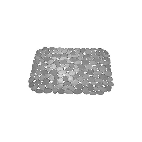 Image of iDesign 60063 Pebblz Dish Mat, Regular Plastic Sink Protector, Draining Board Mat, Graphite