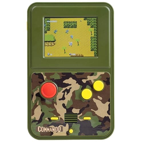 Image of Fizz Creations Commando Colour Handheld. Retro Classic Arcade Game. Full Colour Graphics Original Sounds. Battery Operated. Retro Gaming Gift.