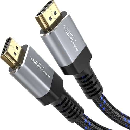 Image of HDMI Cable 8K / 4K – 1m – with A.I.S Shielding – Designed in Germany (for all devices like PS5/Xbox/Switch – 8K@60Hz/4K@120Hz, High Speed lead with Ethernet, Nylon braided) – CableDirect