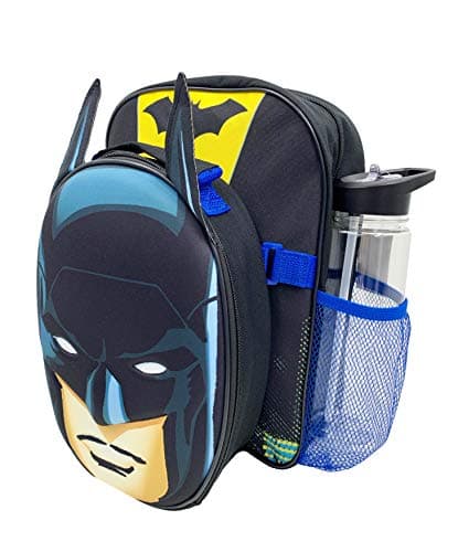 Image of William Lamb Unisex Kid's Rucksack Backpack Racksack, Black & Yellow-Batman, One Size