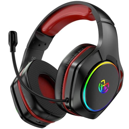 Image of Tatybo 2.4Hz Wireless Gaming Headsets for Ps5 Ps4 PC, 40H+ Hrs & 7.1 Surround Sound with Noise Canceling Microphone Ps5 Headsets for Switch Phone, Bluetooth Gaming Headphone