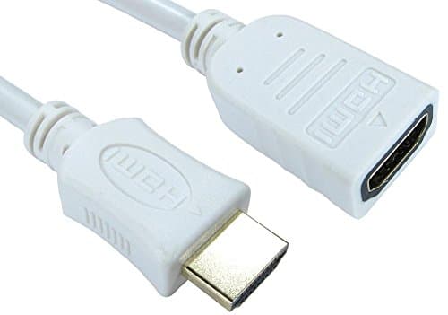 Image of Pro Signal 3m HDMI Extension Cable – Male to Female High Speed 4K HDMI Lead with Ethernet, ARC & 3D Support – White – 99HDHS-403WHT