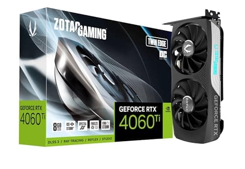 Image of ZOTAC Gaming GeForce RTX 4060 Ti 8GB Twin Edge OC DLSS 3 8GB GDDR6 128-bit 18 Gbps PCIE 4.0 Compact Gaming Graphics Card, IceStorm 2.0 Advanced Cooling, Spectra RGB Lighting, ZT-D40610H-10M