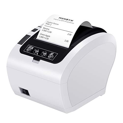 Image of MUNBYN Thermal Printer, 80MM Receipt Printer, Direct Thermal Receipt POS Printer with USB Ethernet Port For Restaurant, Shop, Home Business ESC/POS Support Windows, Mac, Linux, Chrome OS
