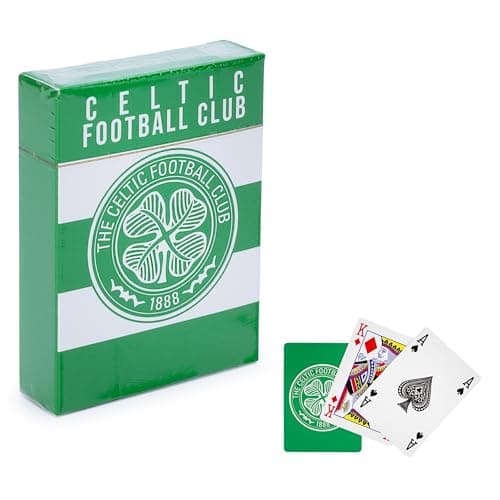 Image of The Gift Scholars Officially Licensed Celtic Playing Cards - Standard 52 Card Deck Card Game for Celts of All Ages of Celtic FC Football SPL Club