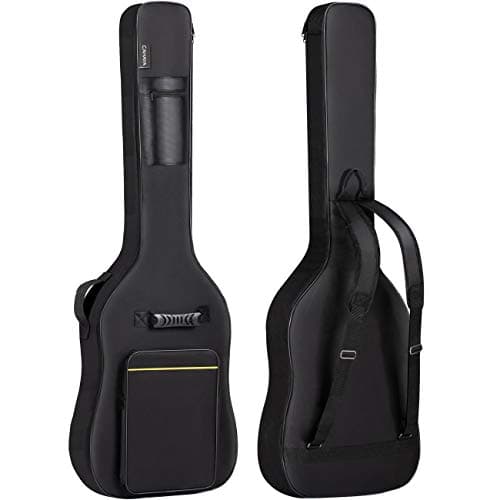 Image of CAHAYA Bass Guitar Bag Gig Bag Size 39 Inch Electronic Guitar Case 8mm Padding Padded Soft Guitar Case Black, CY0222