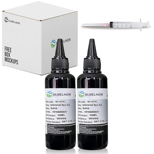 Image of Universal Dye Refill Ink Kits Suit for Eposn Canon HP Brother Lexmark Samsung Dell Kodak Inkjet Printer Compatible Cartridges Refillable Cartridge CISS CIS System,2 Black ,200ml