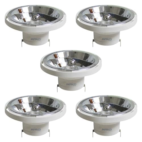 Image of Sigmaled lighting - AR111 G53 LED Spotlight 14W (120W Halogen Equivalent), Neutral White Light 4000K, 1050 lumens, 12V AC/DC, 5-Piece Pack