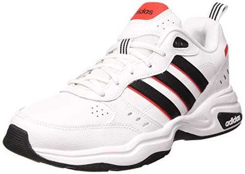 Image of adidas Men's Strutter Shoes, Cloud White/Core Black/Active Red, 8.5 UK