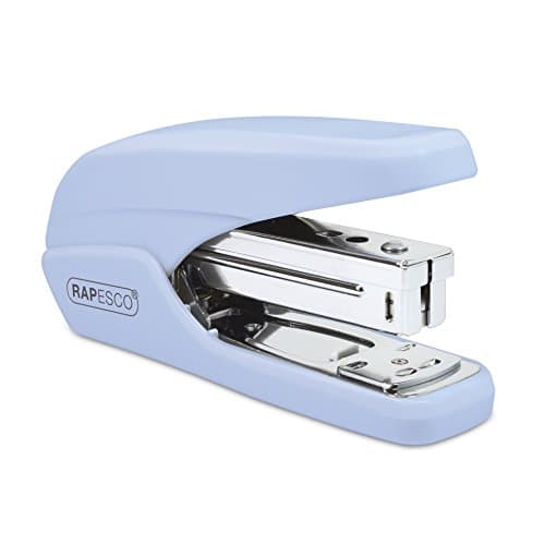 Image of Rapesco 1340 X5-25ps Less Effort Stapler, 25 Sheet Capacity, Powder Blue