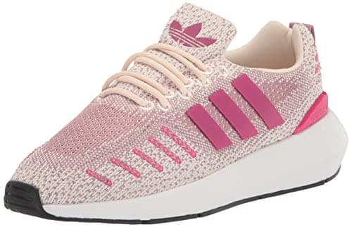 Image of adidas Originals Womens Swift Run 22 Sneaker, Ecru Tint/Magic Mauve/Magic Mauve, 8.5