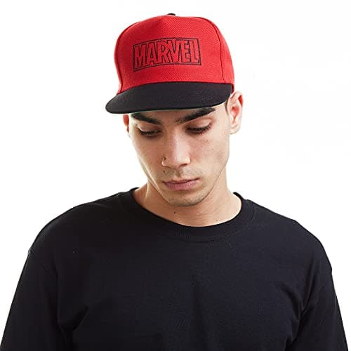 Image of Cotton Soul Marvel Line Logo Snapback Cap Red/Black One Size