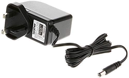 Image of Brother AD-24ESUK AC Adapter, UK 3-Pin Electical Plug & Power Supply Cable, Brother Genuine Accessory, Black