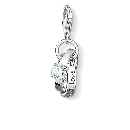 Image of THOMAS SABO Women Charm Pendant Wedding Rings Charm Club 925 Sterling Silver 0673-051-14