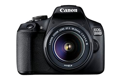 Image of Canon EOS 2000D + EF-S 18-55mm III Lens - Easy-to-use DSLR Camera with a Versatile Lens, Ideal for Portraits and Landscapes