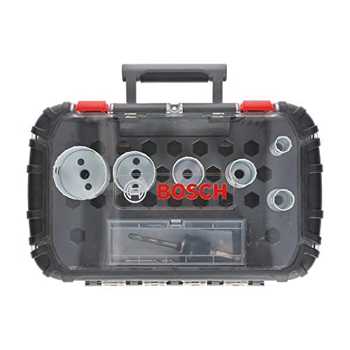 Image of Bosch Professional 9 pcs. Hole Saw Progressor for Wood & Metal Set (for Plumbers, Ø 20-64 mm, Accessory Drill)
