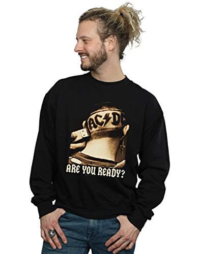 Image of AC/DC Men's are You Ready Hair Shave Sweatshirt Black Medium
