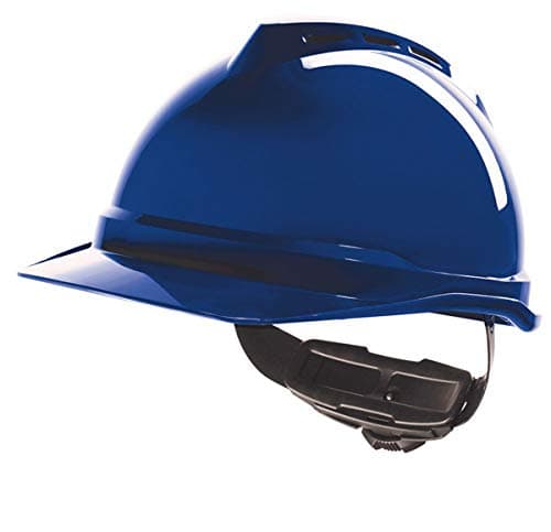 Image of MSA V-GARD 500 Vented Safety Helmet Hard Hat MSAGV4 Colour=Blue