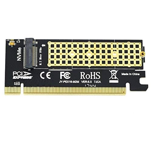 Image of Multibao PCIe Pro M.2 NVMe SSD TO PCI-E 3.0 X16 X4 Adapter M Key Interface Card Full Speed