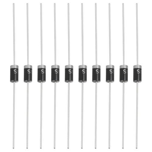 Image of OTOTEC 50pcs SB2100 Rectifier Diodes 2A 100V DO-15 Suitable for Low Voltage High Frequency Inverter Freewheeling Polarity Protection Applications