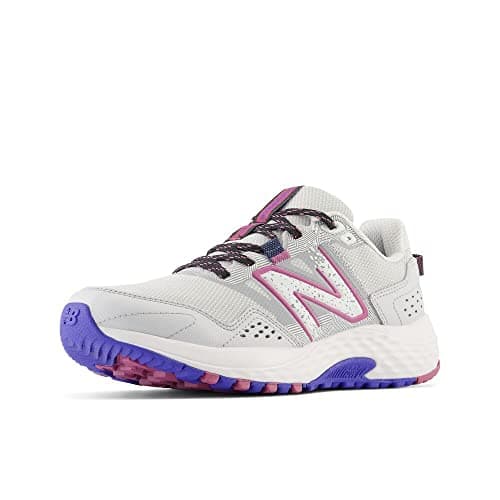 Image of New Balance Women's 410 V8 Trail Running Shoe, Grey Matter/Marine Blue/Scorpio, 6