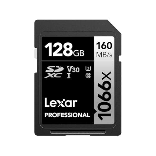 Image of Lexar Professional 1066x SDXC UHS-I Memory Card 128GB, up to 160MB/s Read, V30/U3/C10 for DSLR Cameras and HD Camcorders